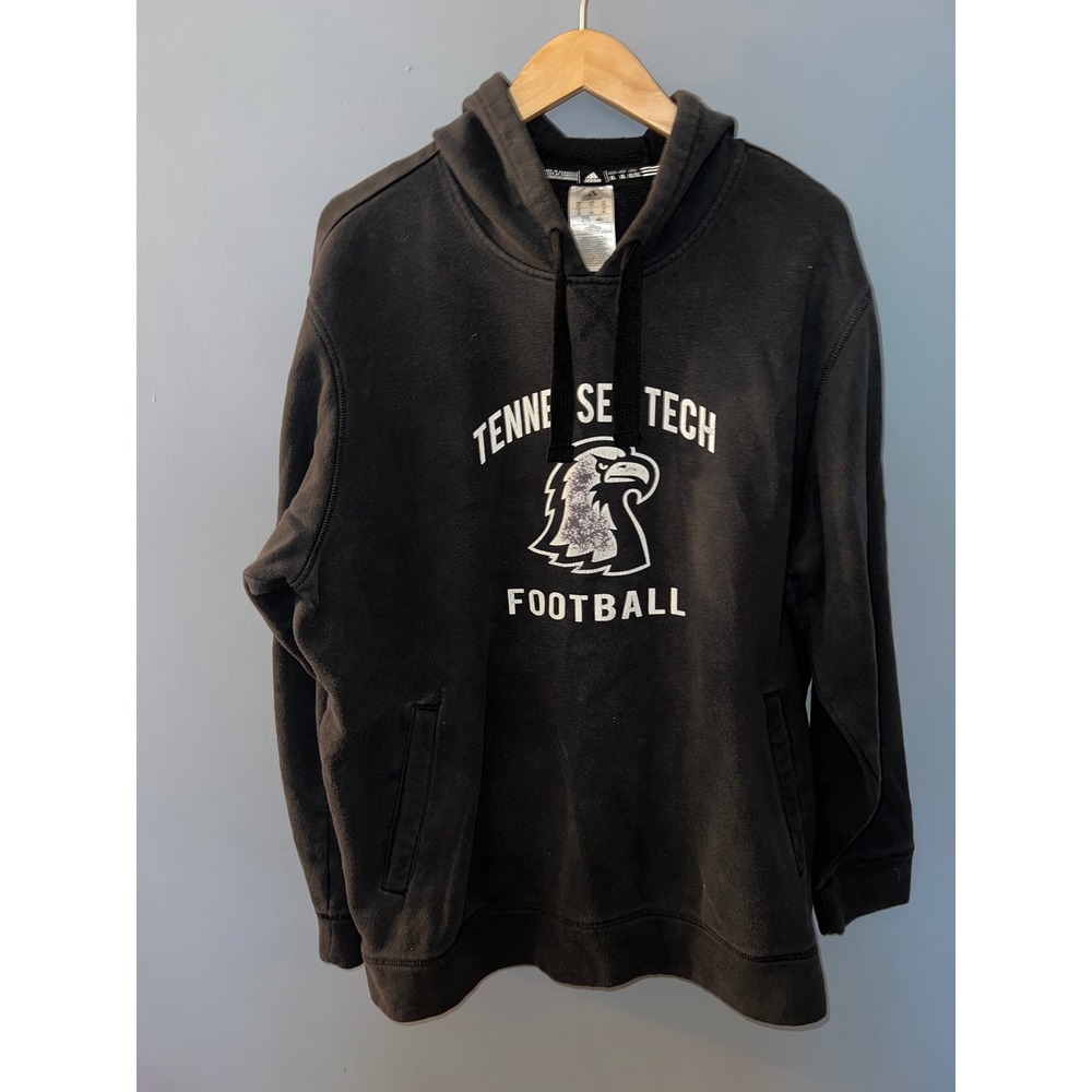 Adidas Tennessee Tech Football Hoodie Mens XL Black Golden Eagles Sweatshirt
